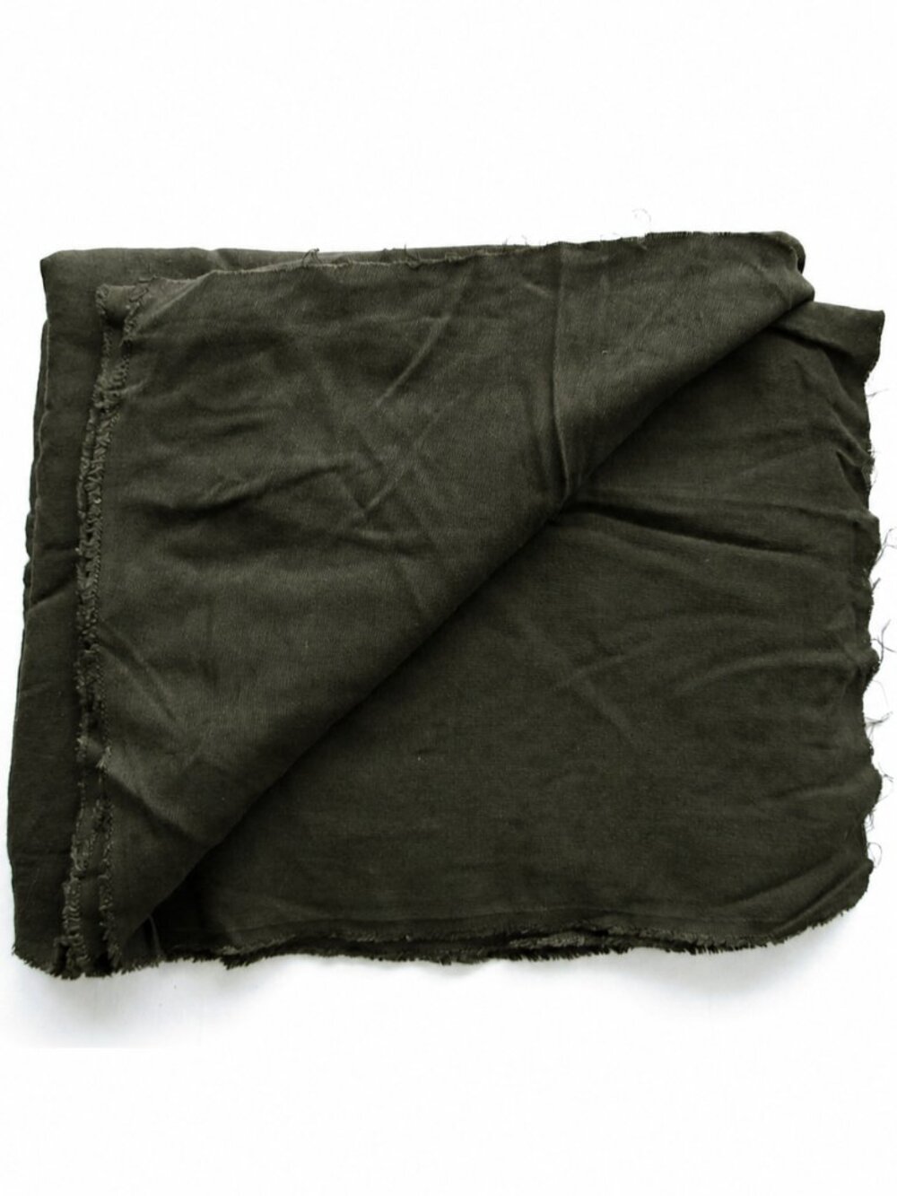 Olive Green Drapey Twill Fabric - 1.5m x 3.55m